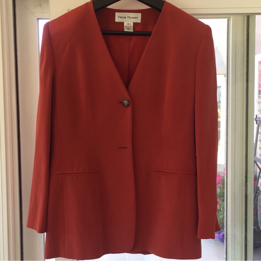 RENA ROWAN 100% silk blazer